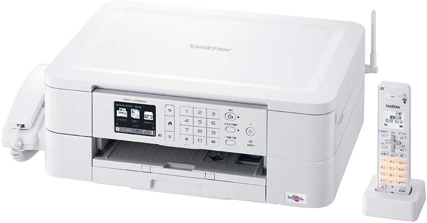 ブラザー プリンター A4 インクジェット複合機 MFC-J738DN FAX 電話機 子機1台付き 無線LAN