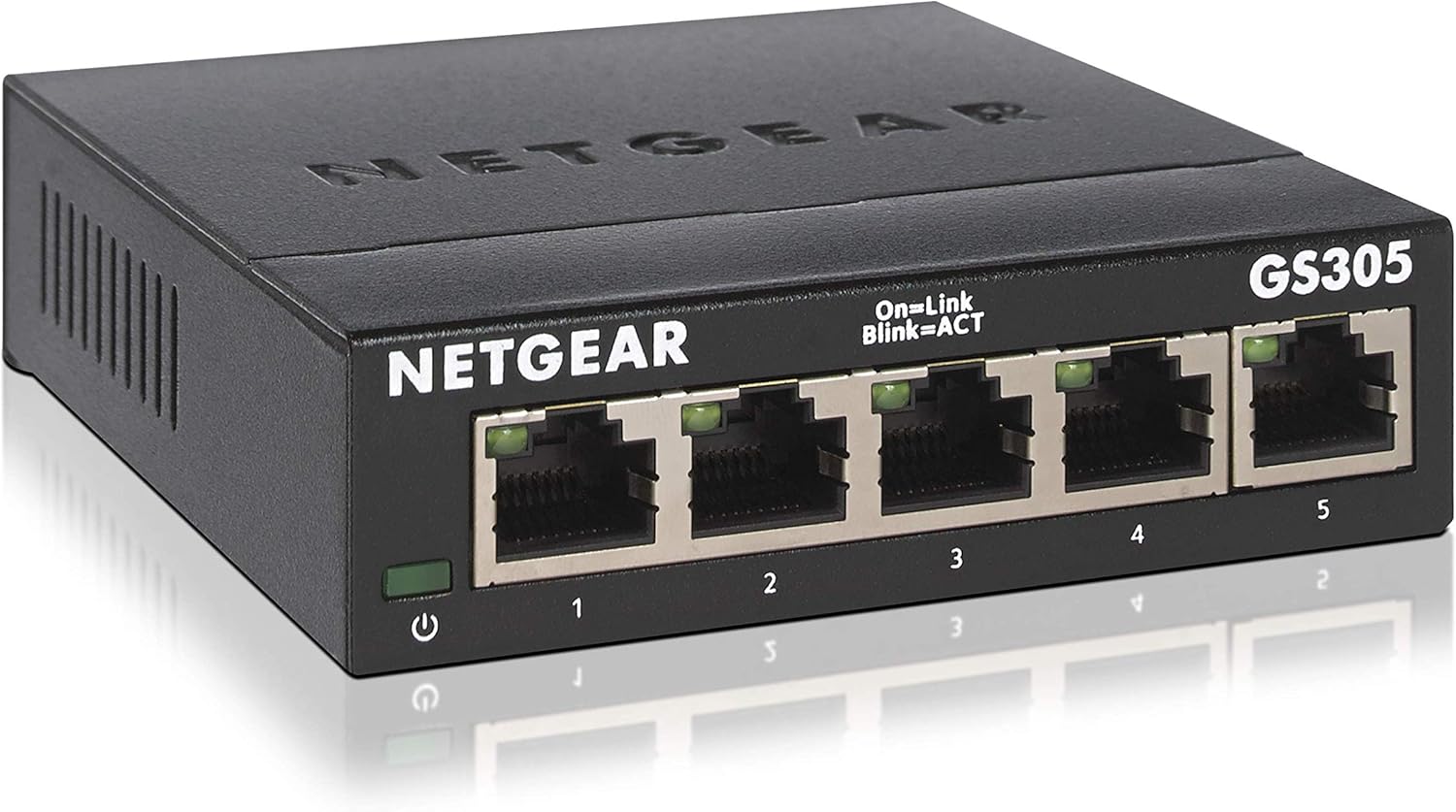 【正規品】 ネットギア NETGEAR スイッチングハブ 5ポート 1G 金属筐体 静音ファンレス メーカー3年保証 アンマネージスイッチ GS305-300JPS