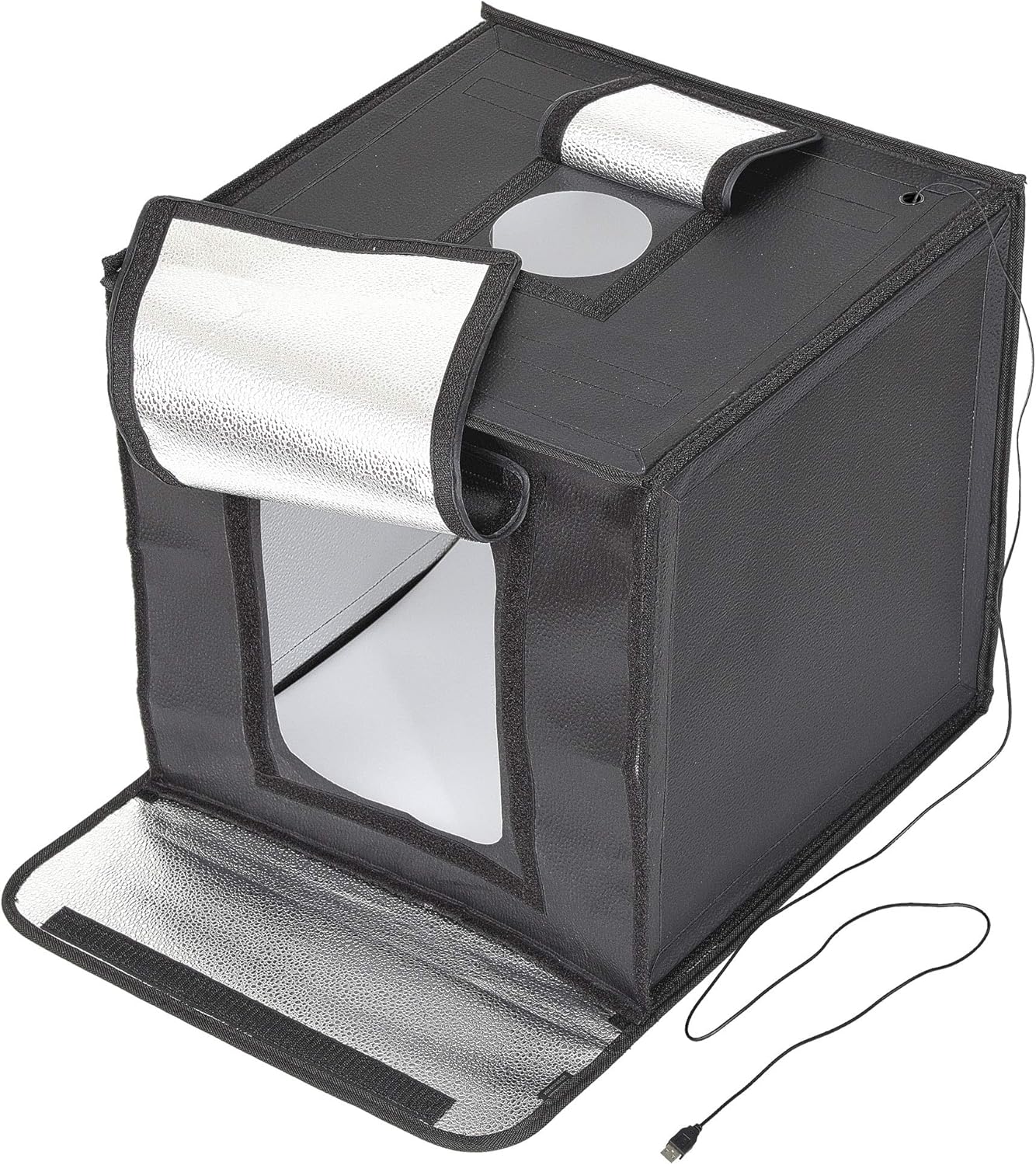 ハクバ HAKUBA 撮影ボックス LEDスタジオボックス40 LEDライト 44×43×59cm 折りたたみ式 背景紙3色付き AMZLEDSBX