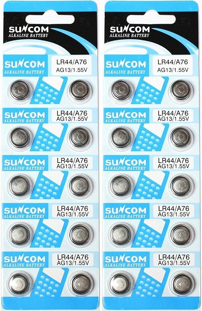 サンコム LR44アルカリボタン電池10個パック × 2シート(計20個)