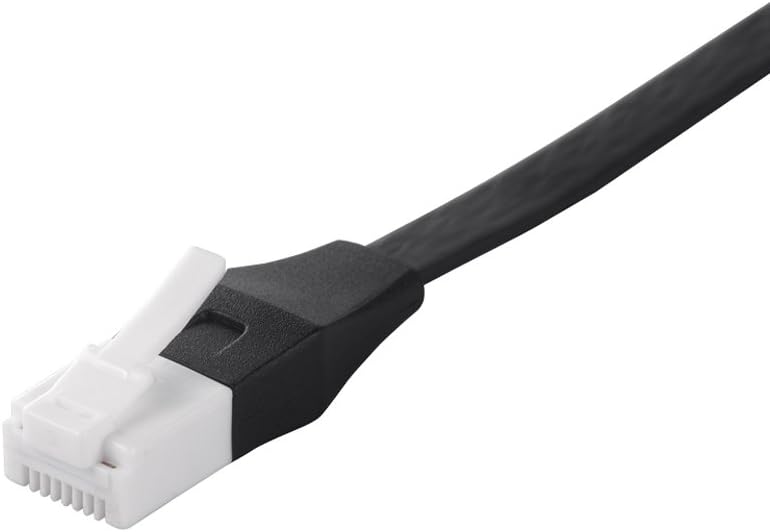 バッファロー BUFFALO ツメの折れないLANケーブル モデム用 カテゴリ6a ストレート フラットタイプ ブラック BSLS6AFU30BK